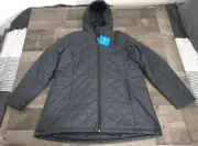 BNWT Women’s Columbia Snowmelt Valley Lined Black Jacket Sz 2XL Hooded Full Zip