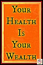 HEALTH IS YOUR WEALTH METAL SIGN 8X12 INSPIRATIONAL MOTIVATIONAL GET WELL SOON