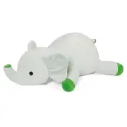 24" | 4.2 Pounds Green Elephant Weighted Stuffed Animals - Cute Weighted Plush