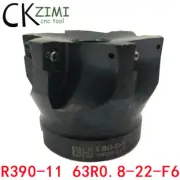 1× R390-11 63R0.8-22-F6 63mm CNC Indexable Face Milling Cutter,For R39011T308