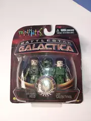 Mini Mates Battlestar Galactica Admiral Adama Colonel Tigh Mini Figures Wave 2