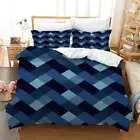 White Alternating Specimens 3D Quilt Duvet Doona Cover Set Pillow case Print