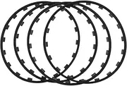 Nylon Wheel Protection Ring - Car Wheel Rim Protectors Guard Anti-Scratch Universal Fit Car Edge Protect Strip - 16/17/18/19/20inchs(Black,18in)