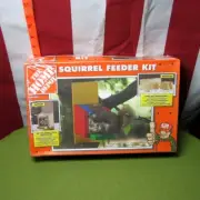 SQUIRREL-FEEDER KIT Home Depot easy kids DIY craft 2002 wooden box NWT
