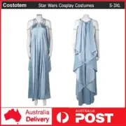 Star Wars Padme Amidala Naberrie Costume Cosplay Blue Dress Party Dress Up