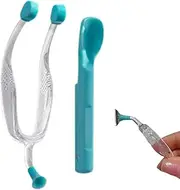 Contact Lens Remover - Silicone Contact Removal Tool,Soft Contact Lenses Remover and Insertion, Scoop Contact Tweezers for Girls with Long Nails Foccar