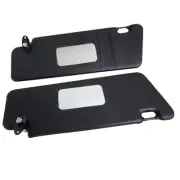 Black Sun Visors With Mirror For Mercedes W123 W201 1984�1995 LHD Unperforated