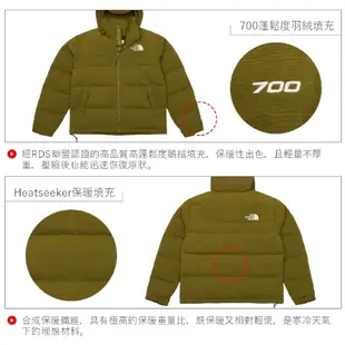 The North Face 92 RIPSTOP NUPTSE 男 保暖可調節收納連帽羽絨外套 NF0A86ZQPIB