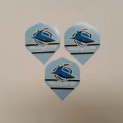 NRL Licensed DART FLIGHTS x 3 - Cronulla Sutherland SHARKS