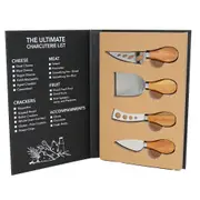 Home Chapter Cheese Knife Set The Gourmet Collection 4-Piece, Artisanau HCGS63340