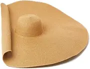 [Generic] Bigger Brim Wide Straw Hats for Women Handmade Knitted Foldable Paper Beach Hat Summer Hats