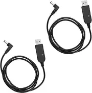 VGOL 2pcs Walkie Talkie USB Charger Cable Intercom USB Charging Cord Walkie Talkie Power Cable Compatible with Baofeng UV-5R UV-82 UV-9R Plus