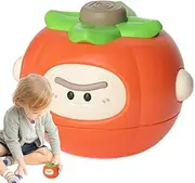 Rotating Top, Cartoon Fruit Spin Toy, 2.6x2.28x2.13 inches Educational Preschool Learning Spinner, Colorful Classroom Activity for School Kindergarten Home Use