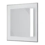 6x6 Inch(158x158mm) Self-Adhesive Access Panel with Air Vent Hole, Silver Tone