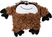 goDog PlayClean Sloth Squeaky Plush Dog Toy with Odor-Sloth (Brown)