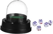 HANABASS 1Set Electric Dice Cup with Dice Automatic Shaking Cup for Tabletop Games Lightweight and Compact Design for Bar Game Night No Battery Included