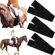 Yeyeplum 3 Pcs Horse Girth Cover Girth Protection Cover Girth Sleeve Saddle Cover Dressage Cover for Horses, Protect Horse Belly and Absorb Sweat, 40 Inch Long