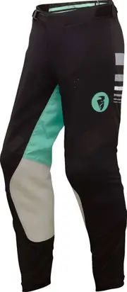 Thor Prime Blaze, textile pants women , color: Grey/Black/Turquoise , size: 3/4