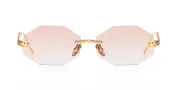 Anna-Karin Karlsson CHAIN NEST SUN - OCTAGONAL Gold Tobacco Women’s Sunglasses Gold Size 58