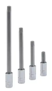 Genius Tools 1/4" Dr. T-27 Star Bit Socket, 45mmL - 208+6127