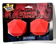 Stranger Things Dice Fetch Dog Toy Ball Largd 40-75lbs Red
