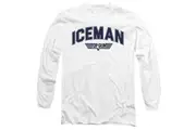 Top Gun Unisex Adult Iceman Varsity T-Shirt (White) - UTTV10848