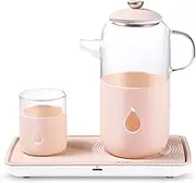 Electric Kettle Glass Two-Step Touch Control at Constant Temperature of 55-65 Degrees Hot Water Dispensers 600ml 40w Silicone Anti-Scald Shell Office Home Kitchen (A) lofty ambition KeYJ