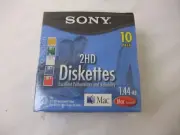 Sony 2HD Diskettes 10 Pack Unopened--NIP