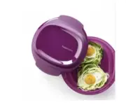 NEW tupperware Round microwave breakfast maker omelets frittatas eggs New