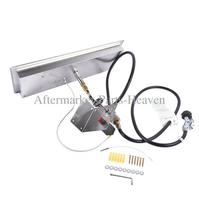 Fire Pit H Burner Kits Propane Gas Rectangular Drop-in Stainless Steel Fire Pit