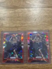 2019-20 Panini Prizm Michael Porter Jr Red Ice 2 Card RC Lot