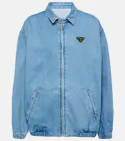 [Prada] Prada Logo denim jacket AU 10 blue