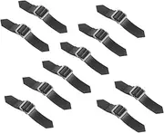 [LALAFINA] 10pcs Leather Buckle Clothing Belt Buckle Hardware Pin Buckle Skirt Belt Buckle Dress Buckle Pants Pin Buckle Lattice Skirt Buckles Pleated Skirt Hooks and Eye Zinc Alloy Black