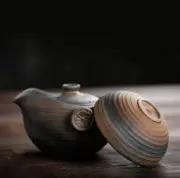 Ceramic Gaiwan Vintage Portable Travel Office Teapot Tea Cup Loose Leaf Tea Set