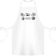 Fossil Set Palaeontologist Palaeontology Cotton Apron 100% Organic
