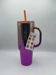 Rare DUNKIN Stainless Steel Tumbler 40 oz Metallic Pink 2024