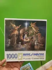 Bits & Pieces Puzzle 1000 Pc Christmas In The Manger Nativity Scene Puzzle