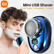 Mini Electric Razor Portable Men Shaver USB Rechargeable Pocket Shaving Trimmer