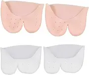 PACKOVE 2Pairs Gel Toe Protectors for Relief Big Toe Cushion Sleeves for Blisters Reusable Washable Foot Protectors for Sandals Socks Ballet Shoes