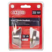 Lockwood Single Cylinder Deadbolt Chrome Finish for Doors 35-45mm Thick 7106SC