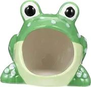 Garneck Cartoon Hamster House Bed Ceramic Hideout Cave Toy Decorative Cage Accessory for Small Pets