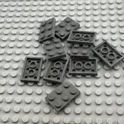 LEGO Plate - Dark Bluish Gray - 2 x 3 - QTY x10