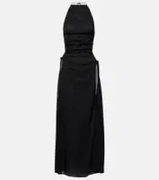 [Oseree] Oséree Lumière open-back maxi dress AU 12 black