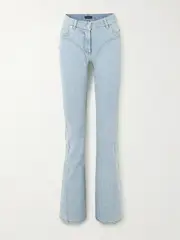 [MUGLER] MUGLER - Crystal-embellished Flared Jeans - Blue - FR 40 FR 40 Blue
