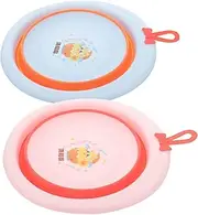 QUMIIRITY Folding Washbasin for Baby Newborn Bathing Tub Collapsible Foot Basin Portable Toddler Wash Tubs Random Style