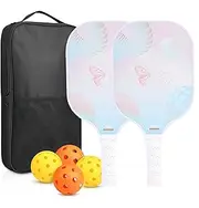 Franklin Sports x-40 pickleballs,Pickleball-Paddles-Set of 2 Rackets with Balls and Bag | USAPA Approved Pickle Ball Equipment with Accessories |Pickleball Set for Kids, Adults