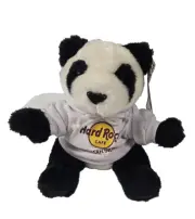 Hard Rock Cafe Northern Indiana Panda Hoodie Bear Stuffed Plush 8 Inch New