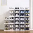 Neat Shoe Storage Case Stackable Transparent Box Organizer for Dust-proof