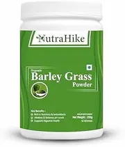 NutraHike Organic Barley Grass Powder 250g – Rich in Chlorophyll, Antioxidants & Nutrients, Supports Detox, Digestion & Immune Health, Natural Green Superfood for Wellness