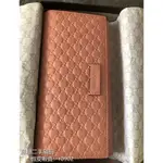 【二手精品】GUCCI 古馳 CALFSKIN WALLET449396 錢包 釦式 牛皮 壓紋翻蓋長夾 免運 實拍